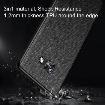 Ohišje za Samsung Galaxy A5 2017 A520 Primeru TPU Okoli Roba Varstvo kot Nalašč Visoke Kakovosti PU Usnje