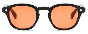 Moda Johnny Depp Slog Okrogla Sončna Očala Jasno, Zasjenčen Leče, Blagovno Znamko, Design Stranka Kažejo, Sončna Očala Oculos De Sol