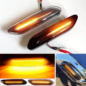 2 Kos Vključite Opozorilne Luči Dynamic LED Strani Marker Luč 12V Strani Repetitorja Lučka Plošča luči Za BMW Mini Cooper R60 R61 10-17