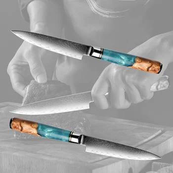 Grandsharp 4.3 Palčni Pripomoček Nož 67 Plasti Damask Jekla Japonski Noži Univerzalni Nož Rastlinskih Kuhinjski Nož Kuhanje Darilo