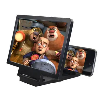 3D HD Zaslon, Stojalo Film Zaslonu Povečate Lupo mobilni telefon, Držalo za Zaščito Oči, Zložljiv Zaslon Povečavo Lupo