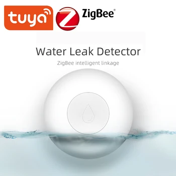 ZigBee Poplav Senzor Smart Vode Detektor Smart Življenje APP, Povezovanje Alarm Prek Tuya Prehodom Delo Z Alexa Google Pomočnik