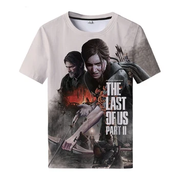 Zadnji Del Nas Dva T-shirt za Moške in Ženske Igro 3D Tiskanje Ulične Mode Prevelik T-shirt Harajuku Cosplay Vrh Clo