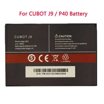 4200mAh Za Cubot J9 Baterije Batterij Mobilni Telefon Visoke Kakovosti Zamenjava Batteria Batterie Za Cubot P40 AUCC