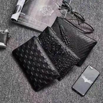 Moda novo usnje tanke moške torbici krokodil, usnje, usnjeni torbici sredstev denarnice vrečko