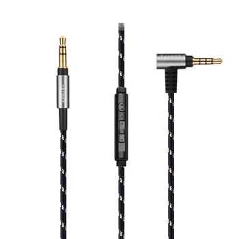 OCC Najlon avdio kabel z mikrofonom Za V-MODA Crossfade LP LP2 M-100 M-80 V-80 M-200 Onkyo H900M H500BT BTB H500M MBheadphones