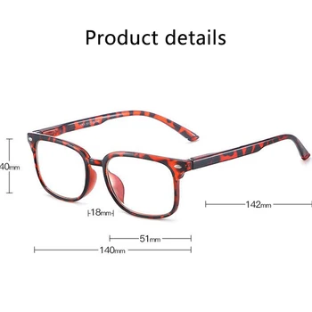 Retro Moda Progresivna Multifokalna Obravnavi Očala Moški Ženske Anti Modra Svetloba Povečevalno Presbyopic Očala Veliki Full Frame +1.5