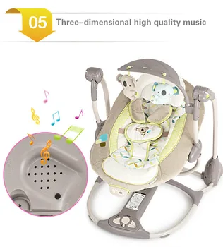 Novorojenček Darilo Otroka, Zibanje, Stol Večnamensko Glasbe Električni Swing Baby Udobje Stol Otroška Zibelka, ki je Primerna za 0-3 Let