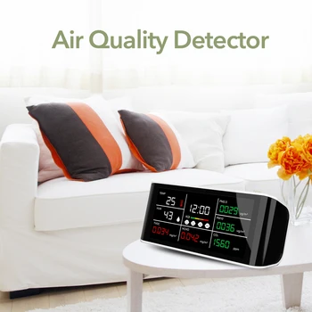 DM69 Prenosni Kakovosti Zraka Analyzer Digitalni Zaslon CO2 PM2.5 PM10 HCHO TOVC Temperature in Vlažnosti Detektorji Monitor