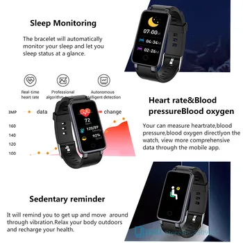 Fitnes Zapestnica Smart Band Moških Pametno Gledati Ženske Smartband Za Android IOS Srčnega utripa Nepremočljiva Šport Smartwatch