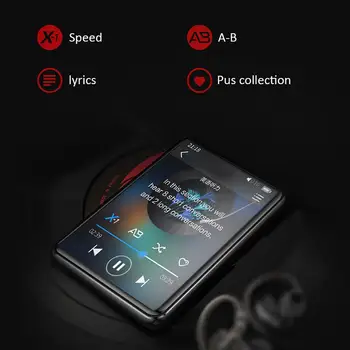 Polni, Zaslon na Dotik, MP3 predvajalnik, Bluetooth 5.0 Predvajalnik Glasbe 2.5 inch vgrajen Zvočnik 16 g Z E-knjige, Radio, Snemanje, Predvajanje Videa