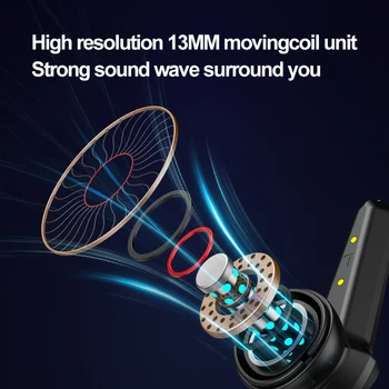 GiNiffe P30 TWS Brezžične Slušalke Bluetooth Slušalke šumov Nepremočljiva Šport Gaming Slušalke Z Mikrofonom