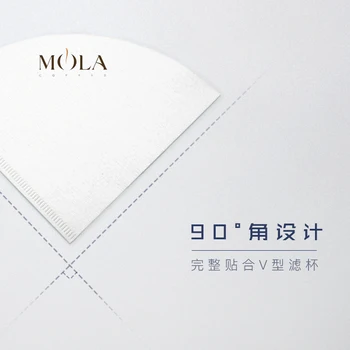 MOLA V60 Strani Kapljično, Aparat za Filter Papir, 100 Kosov, Japonska Sanyo Filter Papir 1-2 Skodelice 2-4 Skodelice, Prelijemo Aparat za Filter Papir