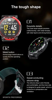 BYMUSE Pametno Gledati GW20 Bluetooth Klic Fitnes Tracker Srčnega utripa, Spremljanje Spremljanje Glasbe za Nadzor 1.3 Palčni smartwatch