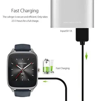 Smart Pribor Za-ASUS-Zen Watch-2-Smart-Watch Pametno Gledati napajalni Kabel USB-Magnetno-Hitreje-Polnjenje-Kabel-Polnilnik