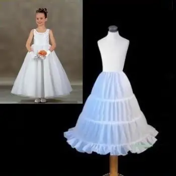 Yoliyolei Bela otroške Kostume Petticoat A-Linija 3 Obroče modni brvi Krila Cvet Dekle Obleko Underskirt za Kratek Dolgo Obleko