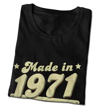 Moški Letnik Izdelan Leta 1971 T-Shirt Ulične 50. 50 Let, Rojstni dan Tshirt Kratek Rokav Edinstveno T Shirt Homme Cotton Tee Vrhovi