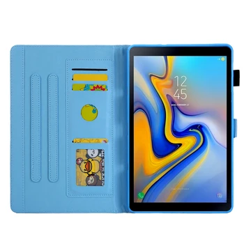 Barvna Risanka Vzorec Podporo Zaščitni Pokrov Ohišje za Samsung Galaxy Tab A 2019 SM T510 SM T515 T510 T515 10.1 palčni Primerih