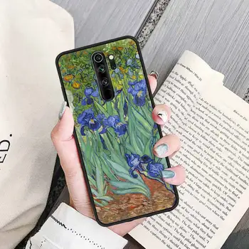 Slike Zvezdnato Noč Van Gogh Odbijača Mehki Silikonski Primeru Telefon za Redmi K40 Opomba 10 9 8 Pro Max 9 7 8T 9C 9A 7A Kritje Coque
