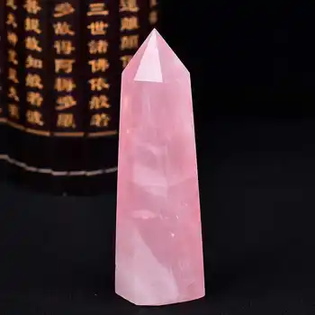1pcs 4-5 cm Naravnih Rock Pink Rose Quartz Crystal Palico Točke Zdravljenje visoke kakovosti Mineralne Kamen Zbirka Dekor za dom DIY Vroče