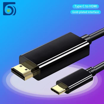 USB C do HDMI je združljiv Kabel USB 3.1 na DMI-združljiv 4K Napajalnik, Kable za MacBook Huawei Tablet HDTV Adapter Tip C za HDMI