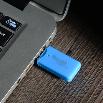 USB 2.0 Micro SD TF Flash spominskih Kartic Mini Prenosni Plastičnih Preprost vmesnik Za Prenosni računalnik SH Mobilne Pretvorniki Brezplačna Dostava