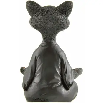 Srčkan Buda Mačka Figur Z Meditacijo, Jogo Zbirateljske Vesel Urha Klicati Art Dekor Doma Vrt Dekoracijo Sočna Ornament