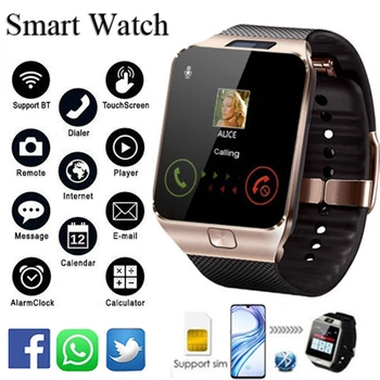 смарт часы DZ09 Pametno Gledati Moške/Ženske Bluetooth Glasba Kamera Podpira 2G Kartice SIM Smartwatch Android, Ios Pametne Ure dz 09