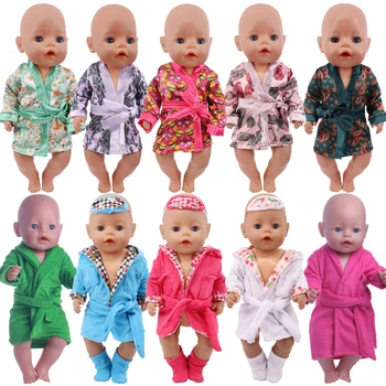 Lutka Pižamo Haljo Nightgowns Odejo Fit 18 Inch American&43 cm Baby Novo Rojen Lutka Prerojeni Naše Generacije Božič Dekle je Igrača