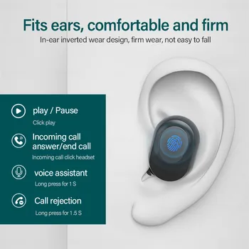 Original Lenovo TWS Brezžične Slušalke Bluetooth, združljiva XT91 Hi-fi Slušalke Smart Tap Control Bas Čepkov za Zmanjšanje Hrupa