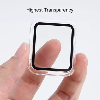 Kaljeno Steklo za Varovanje Zajema Celoten Zaslon Primeru Prostem Nakupovanje Nošenje Dodatki Apple Watch 1/2/3 38 mm 42mm
