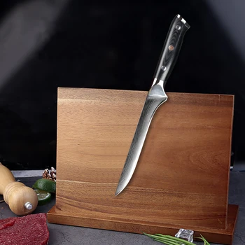 JUNSHENG 7 palčni boning nož Japonski Damask jekla kuhinjski nož visoke kakovosti ribji file nož G10 kuhar nož