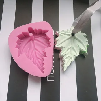 3D Maple Leaf Aromo Vosek Silikonsko Plesni DIY Sadra Mavčni Kalup Za Avto Obesek Dekoracijo Gline Smolo Obrti Plesni