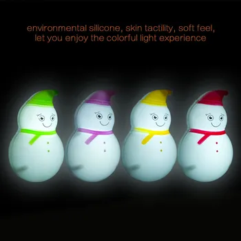 Moda Domov LED Ustvarjalne Energije-varčevanje Risanka Srčkan Snežaka Malo Noč Svetlobe Ustvarjalne Božični okraski, luči