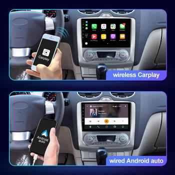 EBILAEN Android 10.0 Multimedijski avtoradio Za Ford Focus 2 Mk2 2004-2011 GPS Navigacijo Video Recoder 6 G 128G RDS QLED Fotoaparat 4G