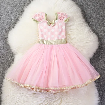 Baby Dekleta Oblačenja Minnie Princesa Obleko Otroci Risanka Miško Oblačila Glavo Otroki Pustni Rojstni Dan Kostumi