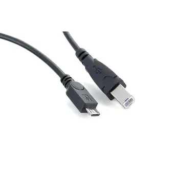 Micro USB 2.0 Moški Na USB B Moški OTG Pretvornik Kabel 1M za Elektronski Klavir Tiskalnik Dekoder Dodatki