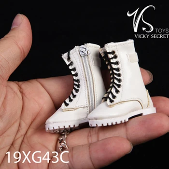 19XG43 3 Barve 1/6 Obseg Ženski Zadrgo Čevlji Votlih Čevlji za 12 Cm figuric Oprema DIY Model