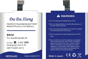 Da Da Xiong 4850mAh BN30 Baterija za Xiaomi Redmi 4A Telefon Baterija