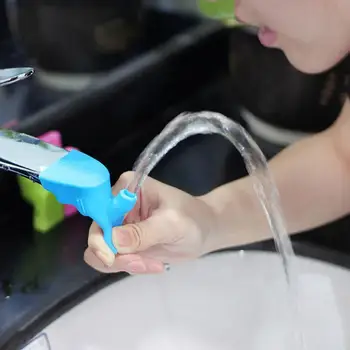 Silikonski Pipo Extender Vode-prihranek Otroci Baby Wash-ročno Pipo razširitev Kuhinja, Kopalnica, Oprema