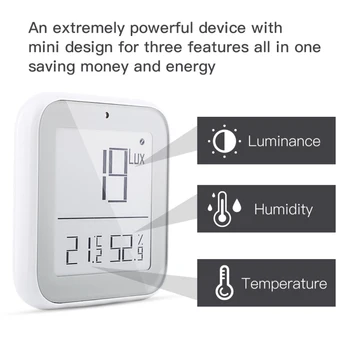 Smart Zigbee naprave, ki so združljive Svetlost Termometer v Realnem času Svetlobo Občutljiva na Temperaturo In Vlažnost Detektor
