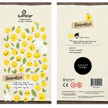 Izvor Koreja Sonia Scrapbooking Visoko Kakovost Papirja Nalepke Lemontree DIY Gospodinjske Potrebščine Obrti Dekoracijo Suatelier Stikers