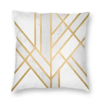 Art Deco Geometrijo Abstraktni Vzorec Pillowcover Dekoracijo Geometrijo Blazine Vrgel Blazino za Dnevna Soba Double-sided (obojestransko Tiskanje