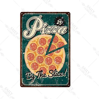 Ohraniti Mirno Kovinski Poster Prijavite Hladno Pivo Kovinski Znamenju Pizze, Sladice Živila, Vintage Doma Dekor Wall Art Kovinski Kositrne Plošče za Kuhinjo, Bar