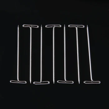 50pcs/box Multi-uporabo Kovinskih T-Zatiči 51mm T-obliko Ravne Igle Set za DIY Pletenje, Šivanje Obrti Holding Macrame Lasulje Modeliranje