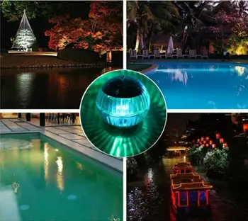 Nova Zunanja Plava pod vodo Žogo Lučka LED Varčevanje z Energijo Lotus Luči Bazen Stranka Noč Svetlobe Vodnjak Dekoracijo