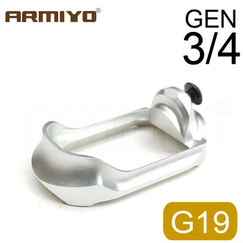 Armiyo Pro Plus Aluminija Razširitev Vložek dobro Kompakten Gen3 Gen4 G19 G 19C 23 23C 32 32C 38 Revija Dnu Lov