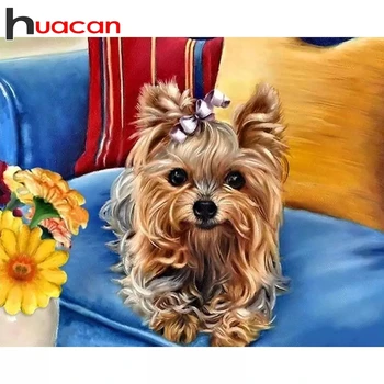 Huacan Diamond Vezenje Prodajo Psa Slike Kompleti Okrasnih 5d Diamond Slikarstvo Živali Ročno Darilo