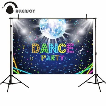 Allenjoy Bleščice Ozadje Ples Disco Pisane Fluorescentna luč 80 Stranka Photozone Karneval 90 Dogodkov Ozadju Transparenti