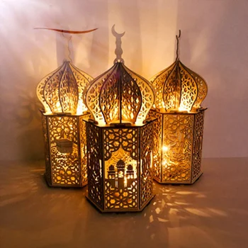 Eid Mubarak Dekoracijo Ramadana Ornament Muslimanskih Lesena Ploščica Mošeje Za Notranje Stranke Zaloge Kreativne Občutljivo Lesene